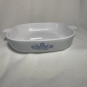 Vintage CORNINGWARE P-10-B Blue Cornflower 9.5” Casserole Dish- NO LID